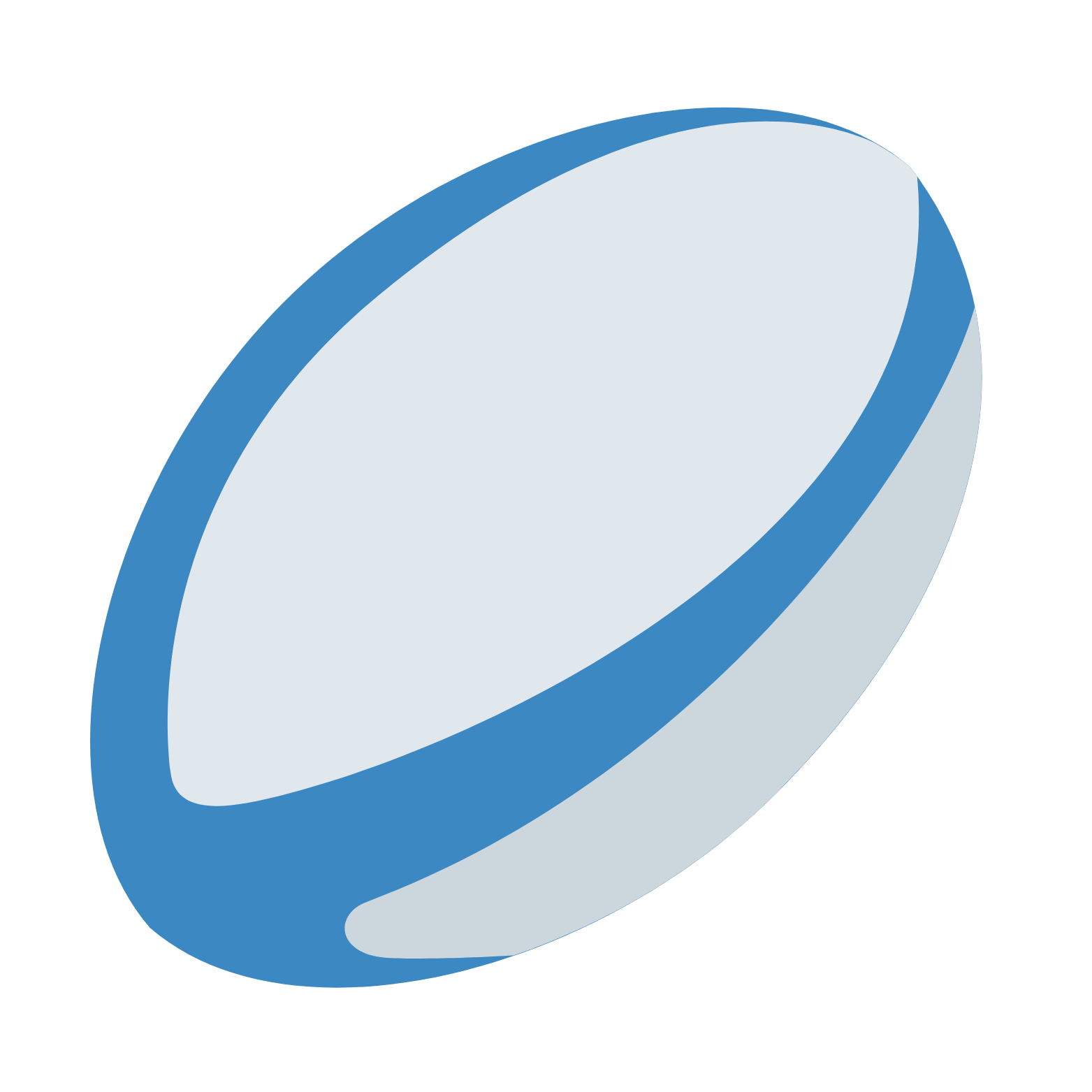 Ballon de rugby qui flotte