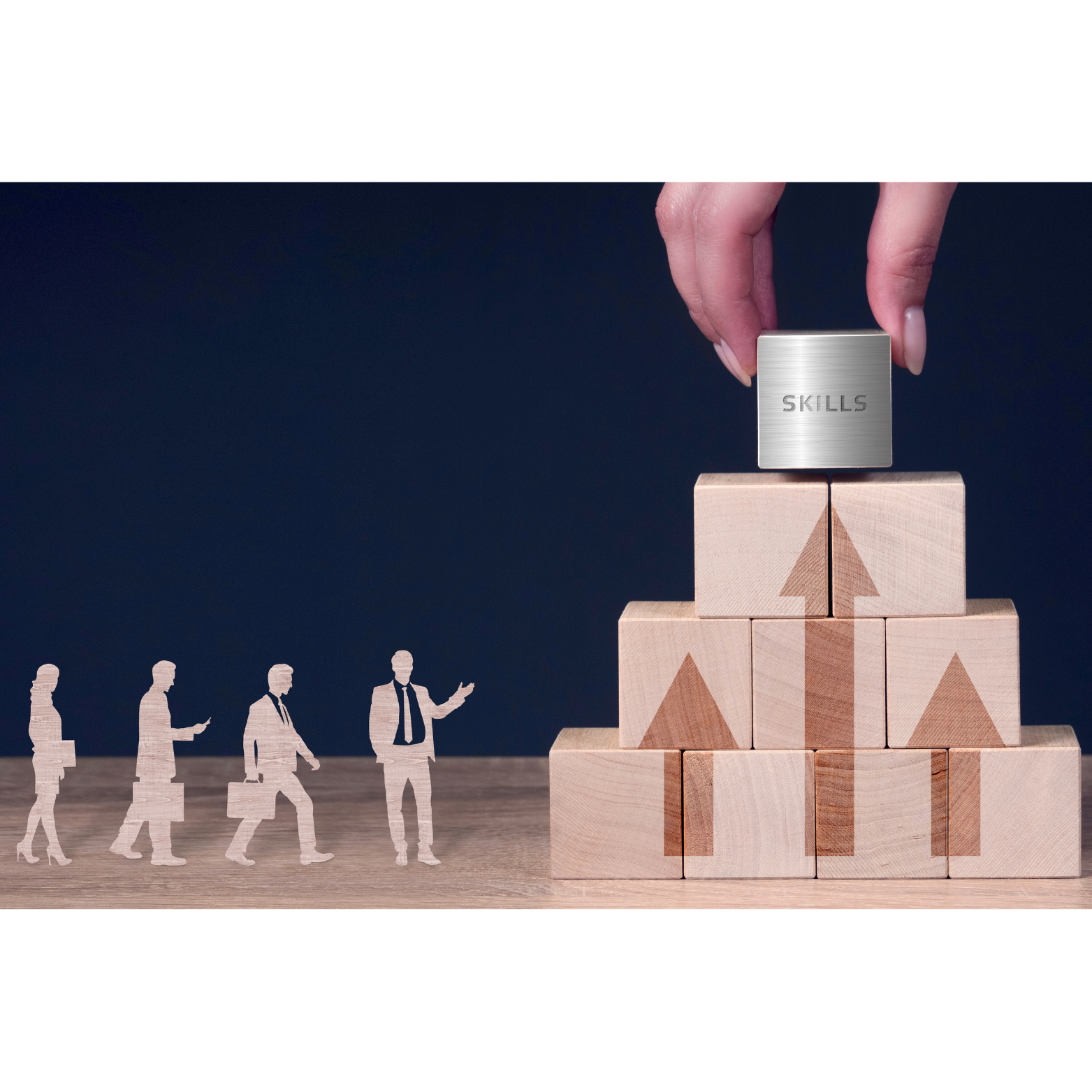 [Image d'un carnet avec écrit Skill Development]